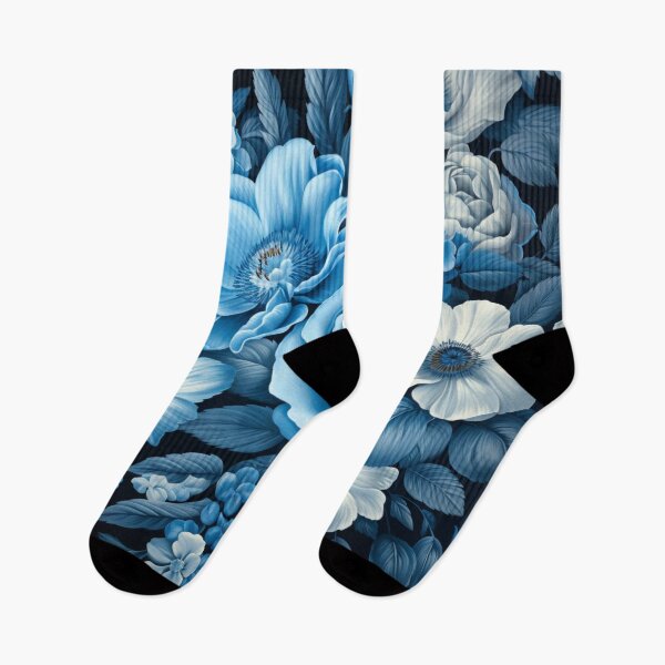 Item preview, Blue flowers texture designed and sold by Quijote-.