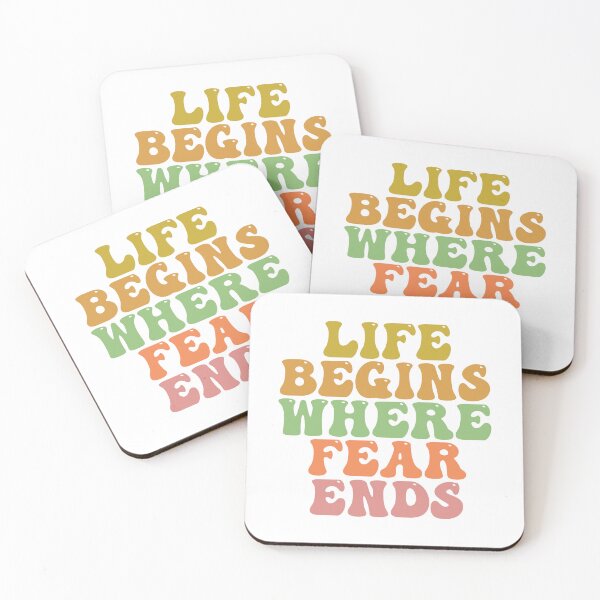 Item preview, Life Begins Where Fear Ends designed and sold by CreativeTag.