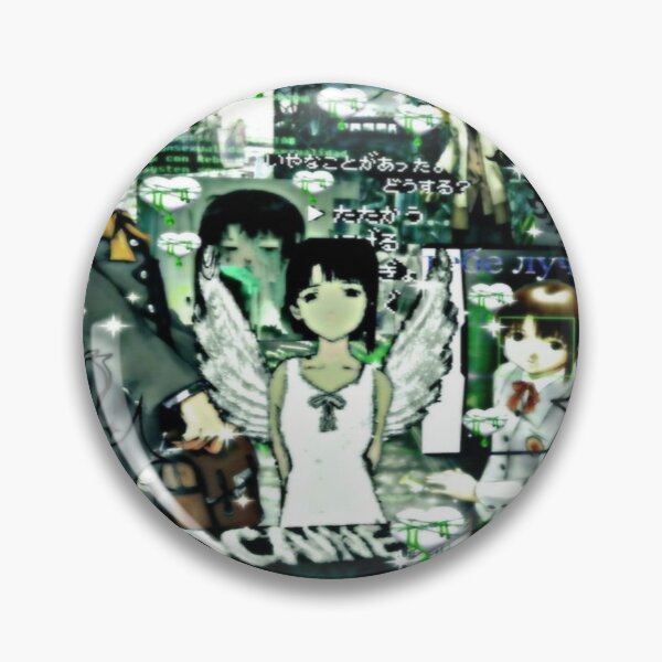 Item preview, Lain - C O C A I N E Green Cybercore Aesthetic Collage  designed and sold by MerikuroCreates.