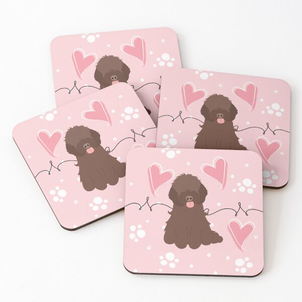 Item preview, LOVE Chocolate Cockapoo Cavapoo Dog designed and sold by Lulupainting.