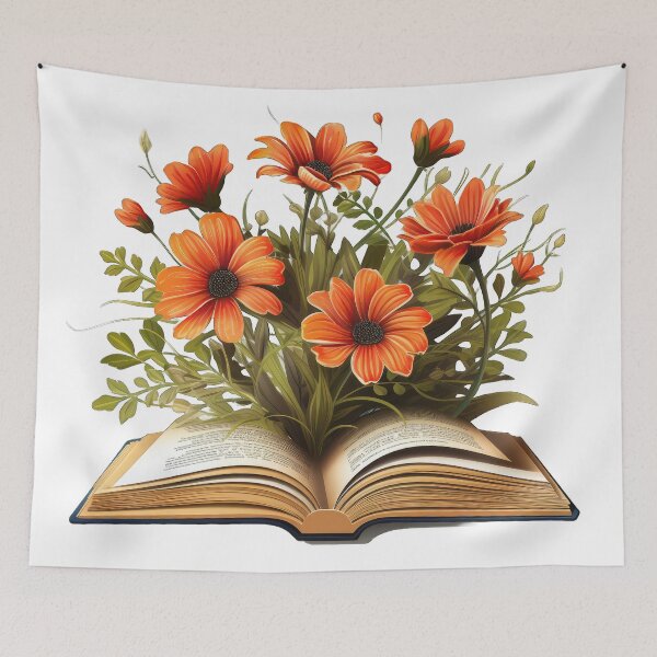 Item preview, Flowers Growing From A Book designed and sold by ApproachingZion.