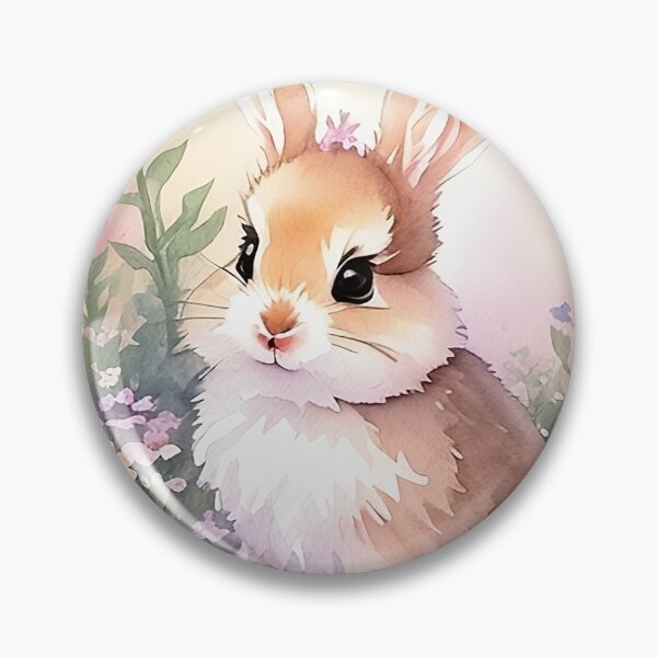 Item preview, Little Bunny in the Garden Flower Watercolor Series9 designed and sold by FlowerAlice.
