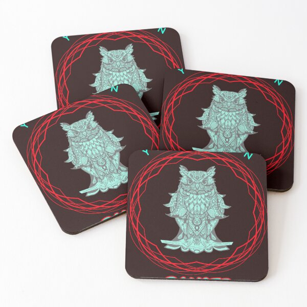 Item preview, The dangerous green eyes of an owl designed and sold by Alex&B.