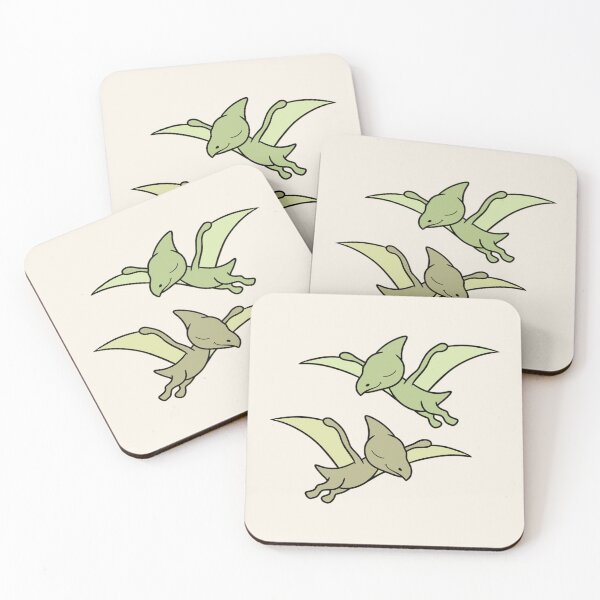 Item preview, LOVEY DINOS: flying Pteranodon couple (beige) designed and sold by EmiliaMoscovich.