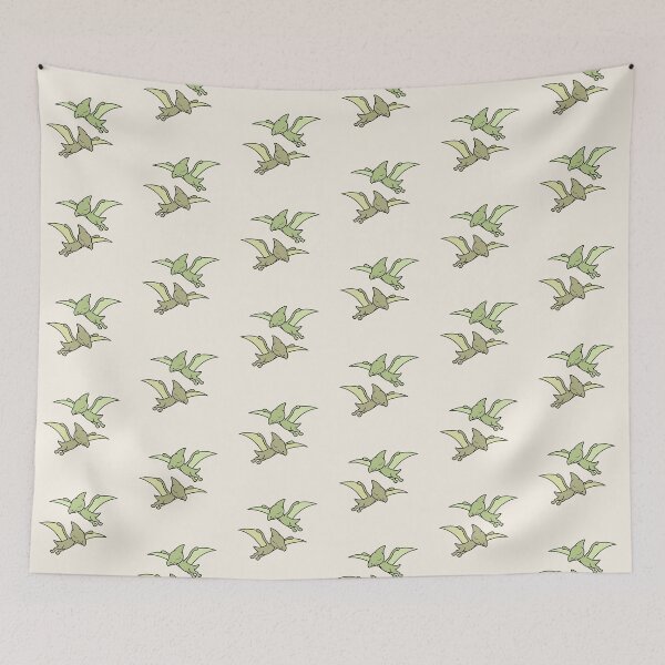 Item preview, LOVEY DINOS: flying Pteranodon couple (beige) designed and sold by EmiliaMoscovich.