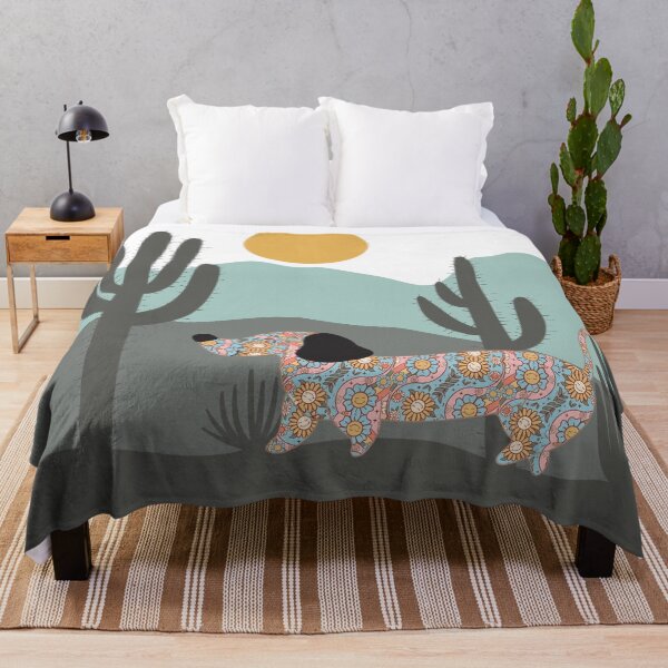 Item preview, Boho Print Dachshund Wiener Sausage Dog in The Desert Night designed and sold by Vachala.
