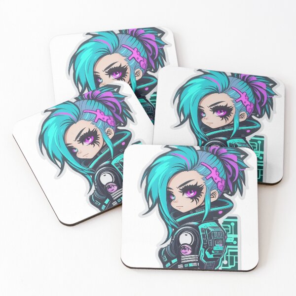 Item preview, Cute Cyberpunk Girl designed and sold by illusionbrain.