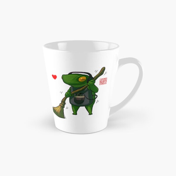 Item preview, sweeping housecleaning frog designed and sold by DingHuArt.
