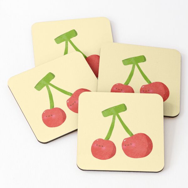 Item preview, cute kawaii red cherry fruit designed and sold by Narukuku.