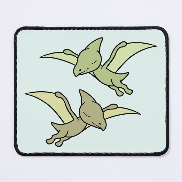 Item preview, LOVEY DINOS: flying Pteranodon couple (blue) designed and sold by EmiliaMoscovich.