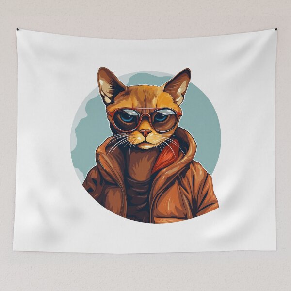 Item preview, Abyssinian Cat in the Streets: Surviving the Concrete Jungle | Cat Lovers designed and sold by DarcoDesigns.
