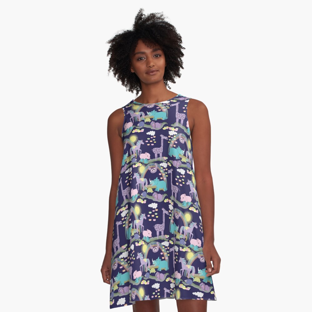 Item preview, A-Line Dress designed and sold by CreativeContour.