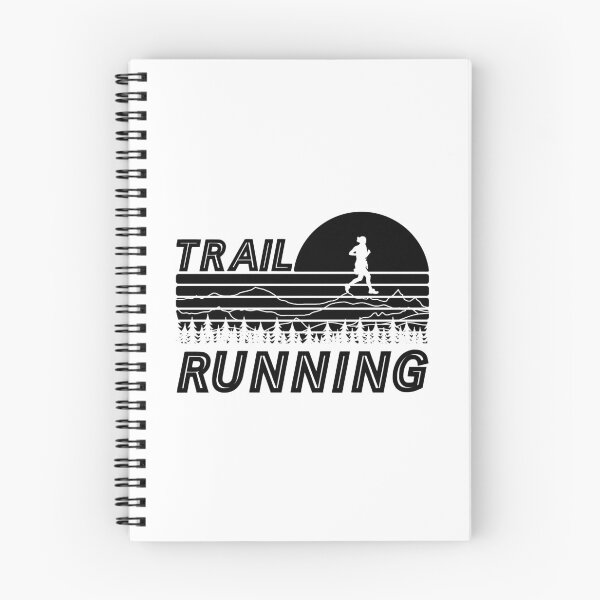 Item preview, Trail running in sunset with mountains and forest designed and sold by wejollydigitals.
