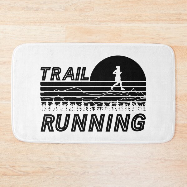 Item preview, Trail running in sunset with mountains and forest designed and sold by wejollydigitals.