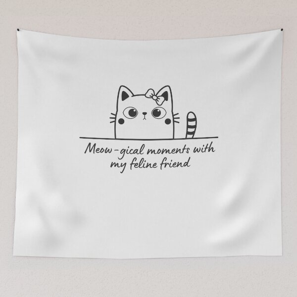 Item preview, Meow-gical moments with my feline friend designed and sold by avocadissimo.