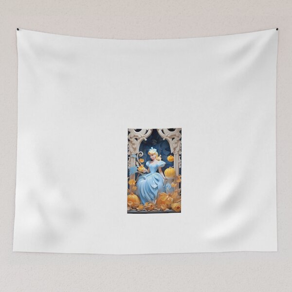 Item preview, a paper sculpture of a woman in a blue dress designed and sold by Dark Fantasy Store.