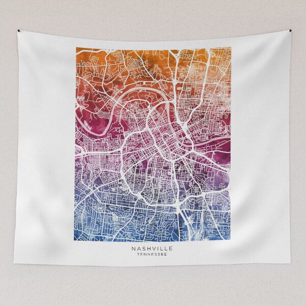Item preview, Nashville Tennessee City Map designed and sold by ArtPrints.