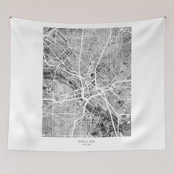 Item preview, Dallas Texas City Map designed and sold by ArtPrints.