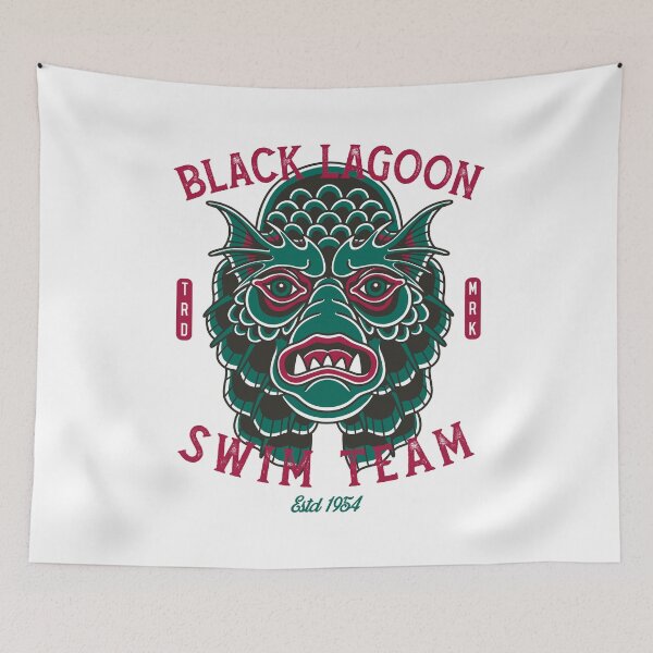 Item preview, Black Lagoon Swim Team - Vintage Traditional Tattoo - Horror  designed and sold by Nemons.