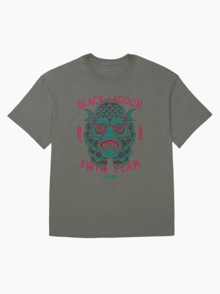 Thumbnail 3 of 7, Oversized T-Shirt, Black Lagoon Swim Team - Vintage Traditional Tattoo - Horror designed and sold by Nemons.