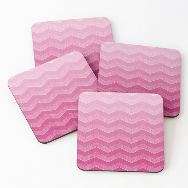 Item preview, Bold Hot Pink Peacock Chevron Ombre designed and sold by coverinlove.