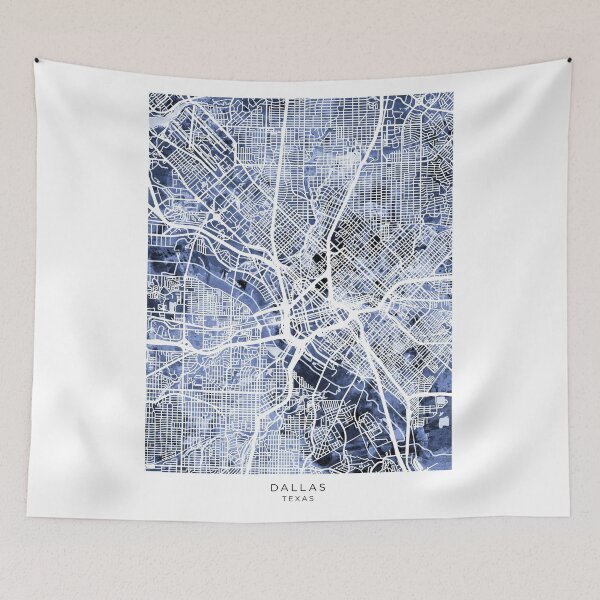 Item preview, Dallas Texas City Map designed and sold by ArtPrints.