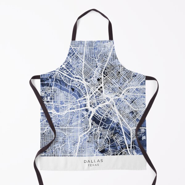 Aperçu de l'œuvre Plan de la ville de Dallas au Texas créée et vendue par ArtPrints.