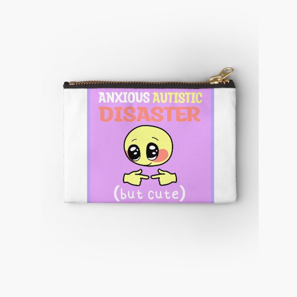 Item preview, anxious autistic disaster (but cute) designed and sold by shysnail.