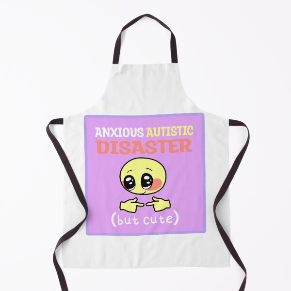 Item preview, anxious autistic disaster (but cute) designed and sold by shysnail.