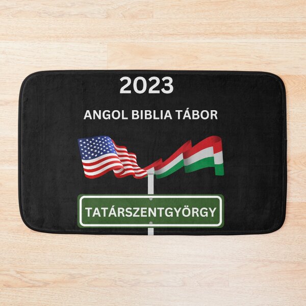 Item preview, (black & darks) TATÁRSZENTGYÖRGY, HUNGARY, BAPTIST AID, ENGLISH BIBBLE CAMP. designed and sold by IORODAN.