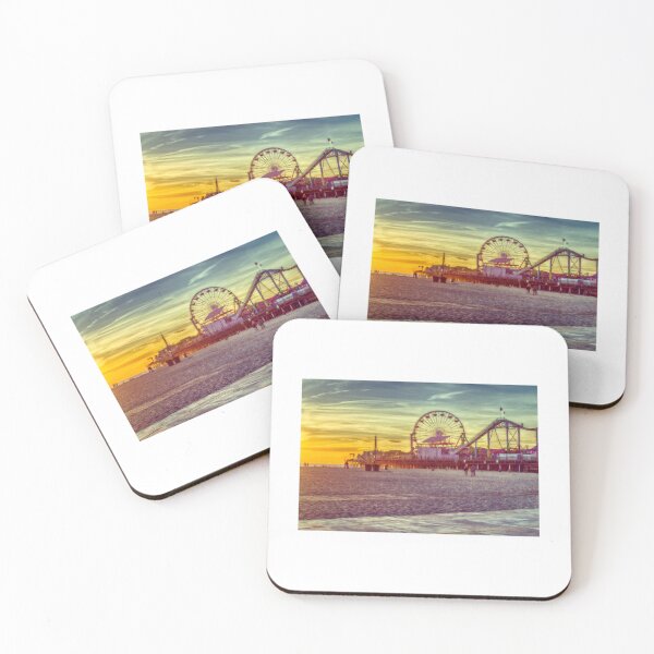 Item preview, Landmark Santa Monica Pier At Sunset designed and sold by oswa-ldopenr.
