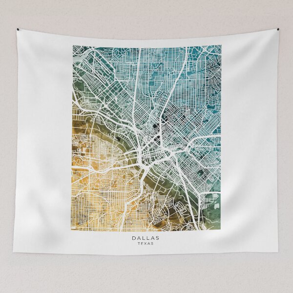 Item preview, Dallas Texas City Map designed and sold by ArtPrints.