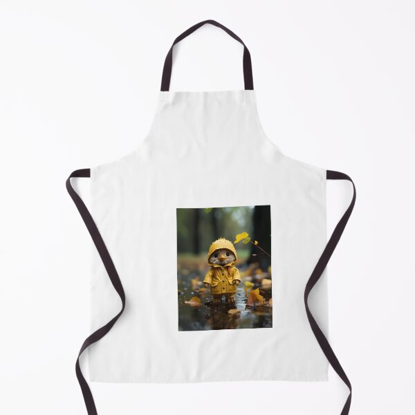 Item preview, a small stuffed animal wearing a yellow raincoat designed and sold by Dark Fantasy Store.