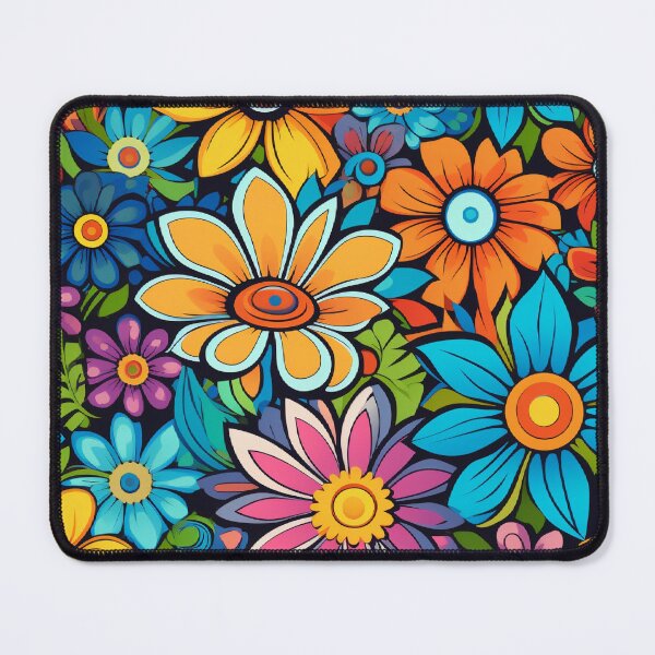 Item preview, Hippie Flowers Pattern designed and sold by Ellimade.