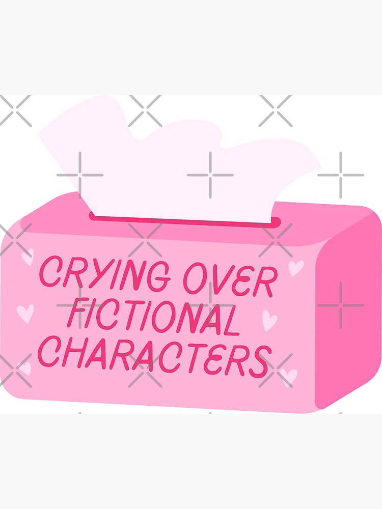 Thumbnail 3 von 3, Magnet, crying over fictional characters pink tissue box designt und verkauft von catdiasart.