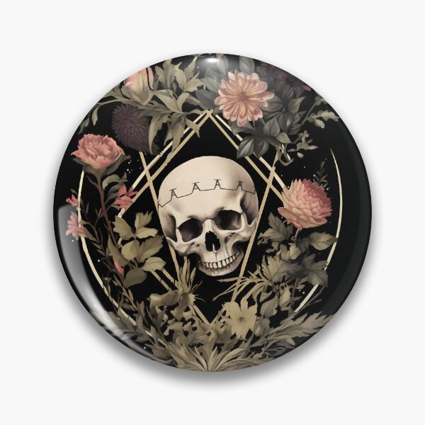 Item preview, Dark Victorian Skull and Flowers designed and sold by Enyr.