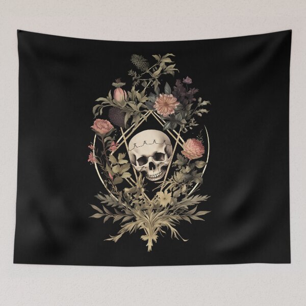 Item preview, Dark Victorian Skull and Flowers designed and sold by Enyr.