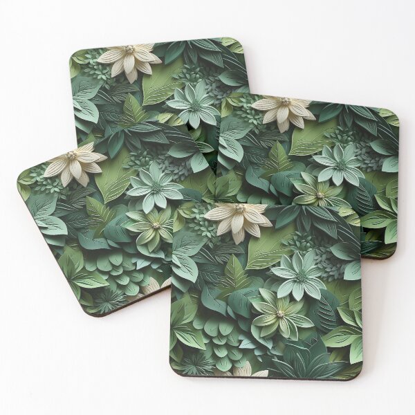 Item preview, 3d Green Leaves designed and sold by AdventurerCrafts.