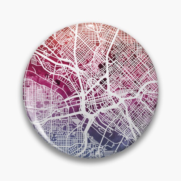 Artikelvorschau, Stadtplan von Dallas, Texas entworfen und verkauft von ArtPrints.