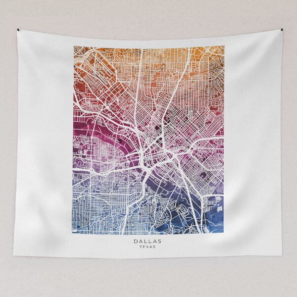 Item preview, Dallas Texas City Map designed and sold by ArtPrints.