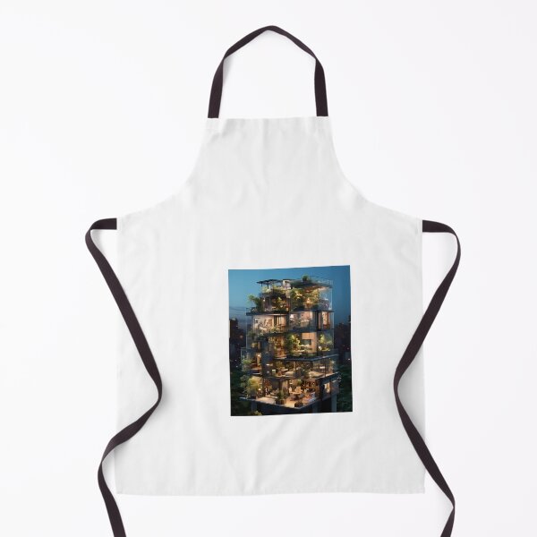 Item preview, a very tall building with lots of plants on top of it designed and sold by Dark Fantasy Store.