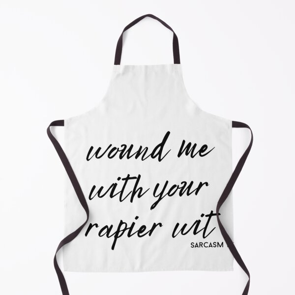 Aperçu de l'œuvre wound me with your rapier wit text graphic v3a white background créée et vendue par fishpressink.