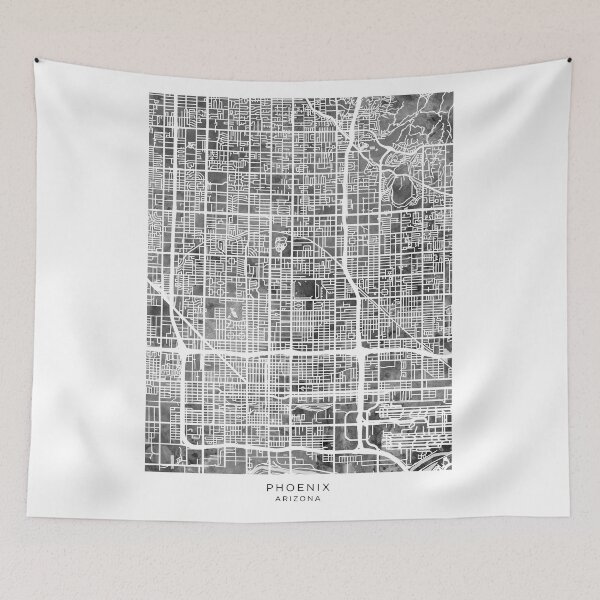 Item preview, Phoenix Arizona City Map designed and sold by ArtPrints.
