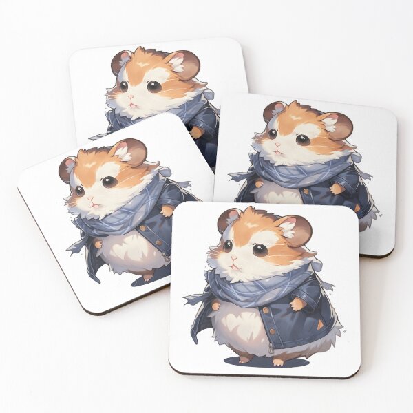 Item preview, Adorable Golden Hamster Cartoon Sticker designed and sold by PaintbrushPlace.