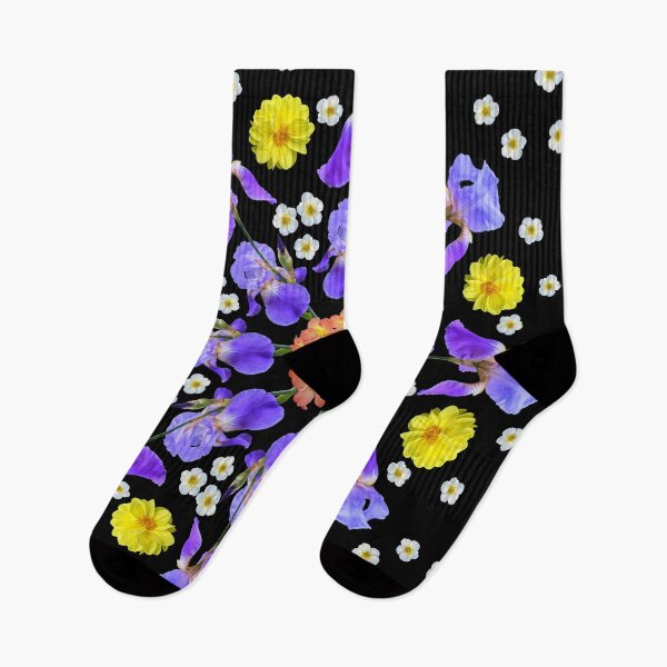 Item preview, Iris Splashacata, Yellow Dahlia Pinnata, Potentilla Fruticosa, Rhododendron section Vireya  Botanical Mandala  designed and sold by Shapes-Mania.