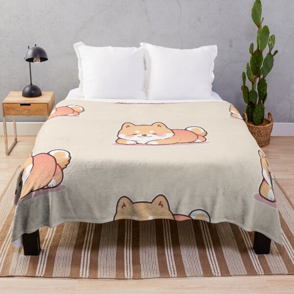 Item preview, Sleeping Anime Shiba Inu In Kawaii Japanese Aesthetic designed and sold by RibbitFans101.