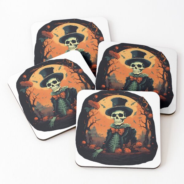 Item preview, Dr Skeleton Death Halloween Pumpkins and Bats designed and sold by Flying Penguins.