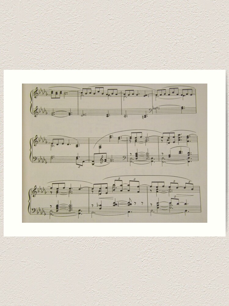 Clair De Lune Handwritten Sheet Music 