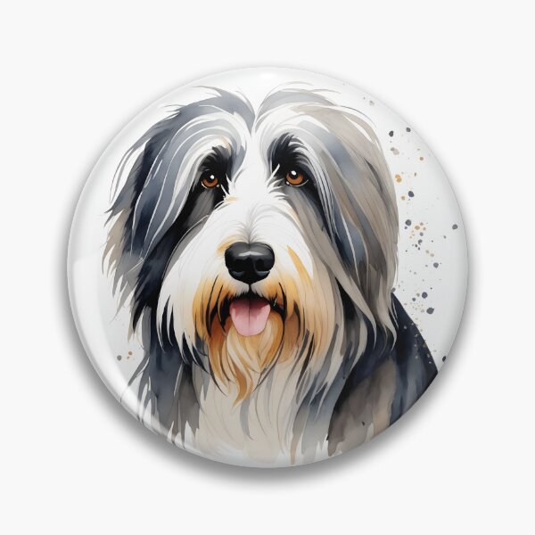 Item preview, Bearded Collie Watercolour designed and sold by artificialnctrn.