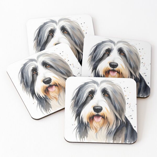 Item preview, Bearded Collie Watercolour designed and sold by artificialnctrn.